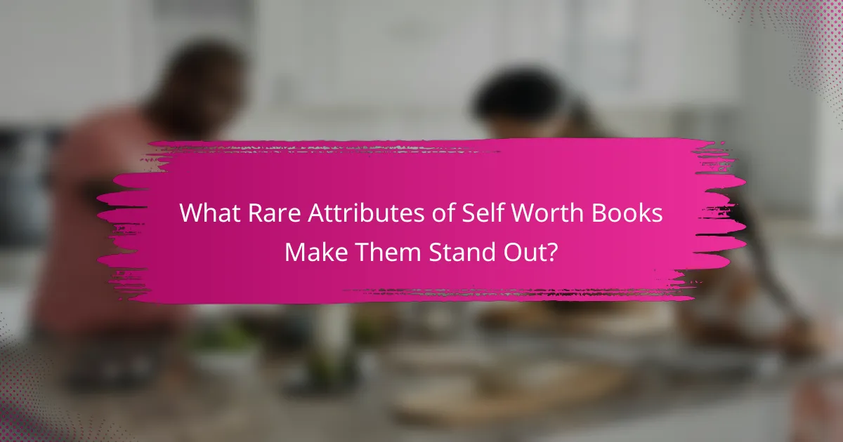 What Rare Attributes of Self Worth Books Make Them Stand Out?